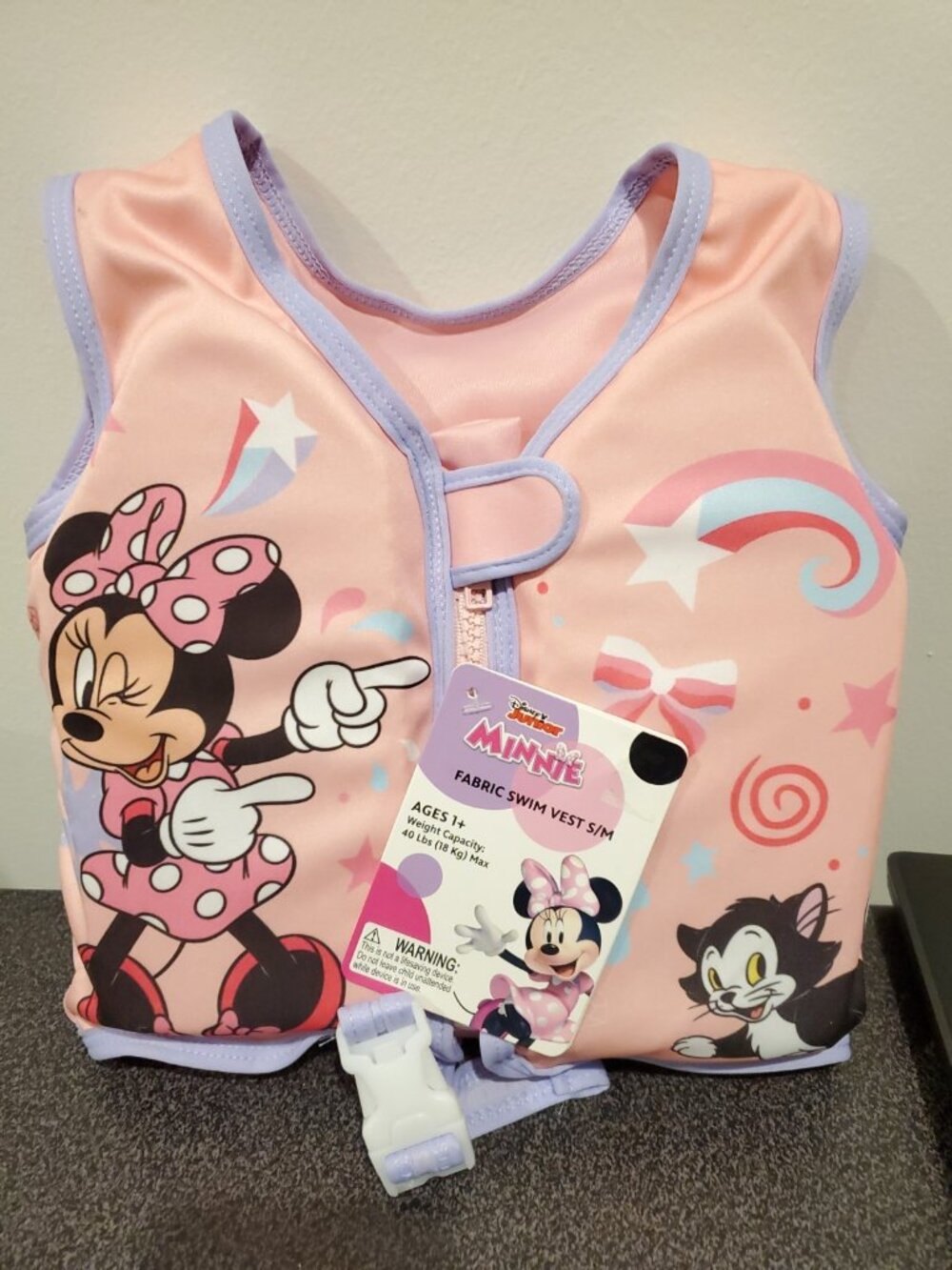 Bestway Disney Junior Minnie Fabric Swim Vest S/M Pink Purple, Model Minnie